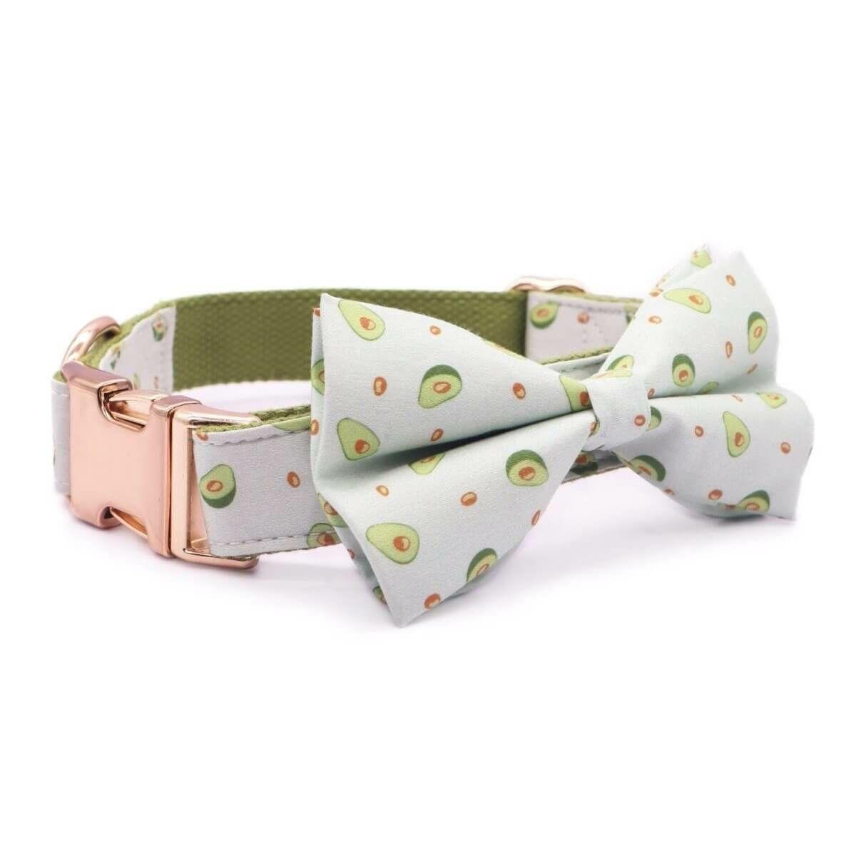 Bow Tie Collar | Dogs Avocado Bow Tie Unbreakable Collar™