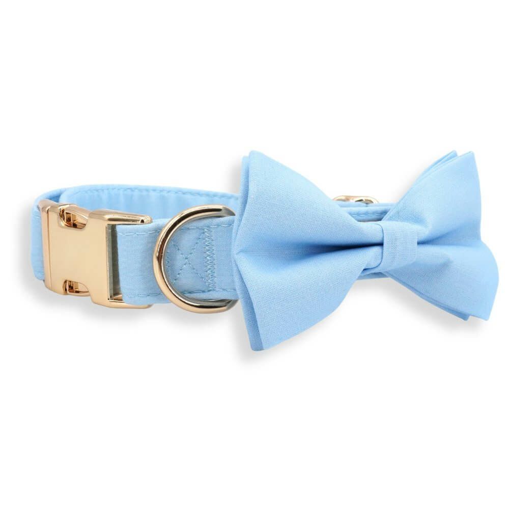 Bow Tie Collar | Dogs Baby Blue Bow Tie Unbreakable Collar™