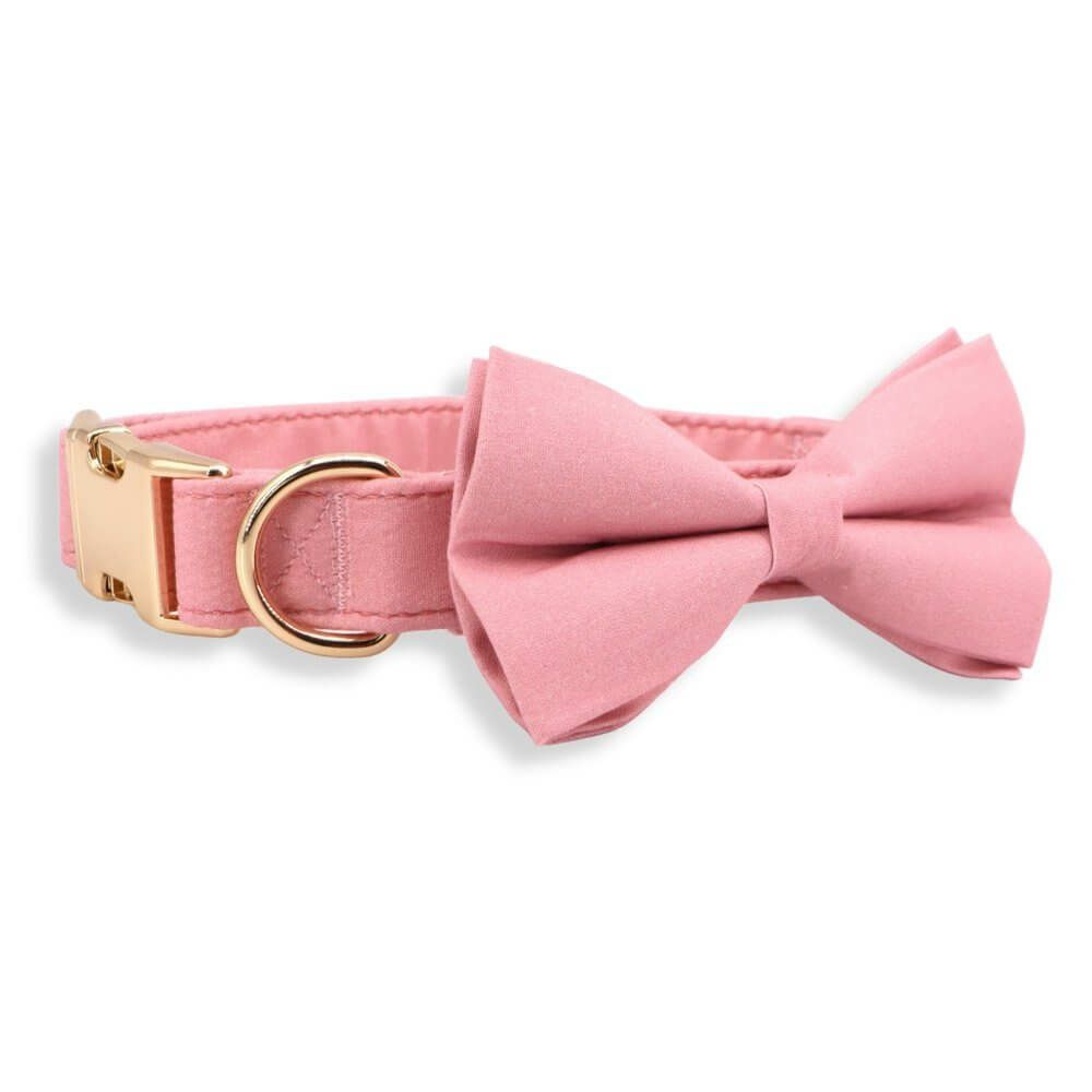 Bow Tie Collar | Dogs Baby Pink Bow Tie Unbreakable Collar™