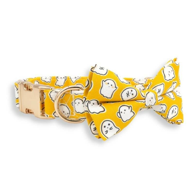 Bow Tie Collar | Dogs Chubby Ghost Bow Tie Unbreakable Collar™