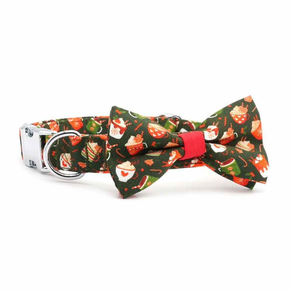 Bow Tie Collar | Dogs Holiday Cocoa Bow Tie Unbreakable Collar™