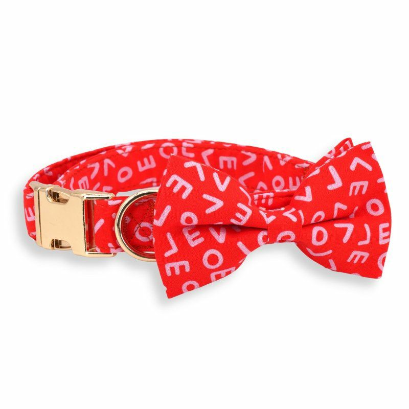 Bow Tie Collar | Dogs Love Letters Bow Tie Unbreakable Collar™