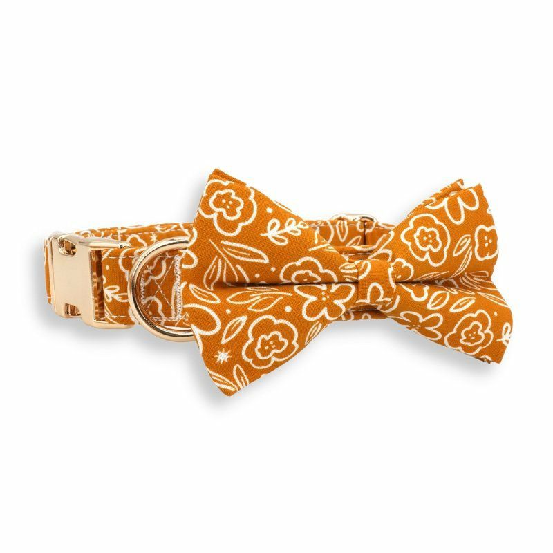 Bow Tie Collar | Dogs Poppies Bow Tie Unbreakable Collar™