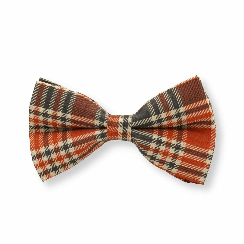 Bow Ties / Flowers | Dogs Fireplace Plaid Bow Tie