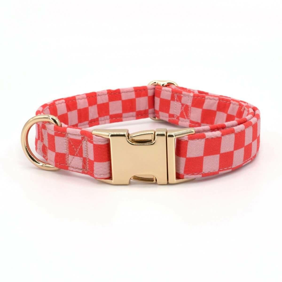 Collars | Dogs Checker Pink Unbreakable Collar™