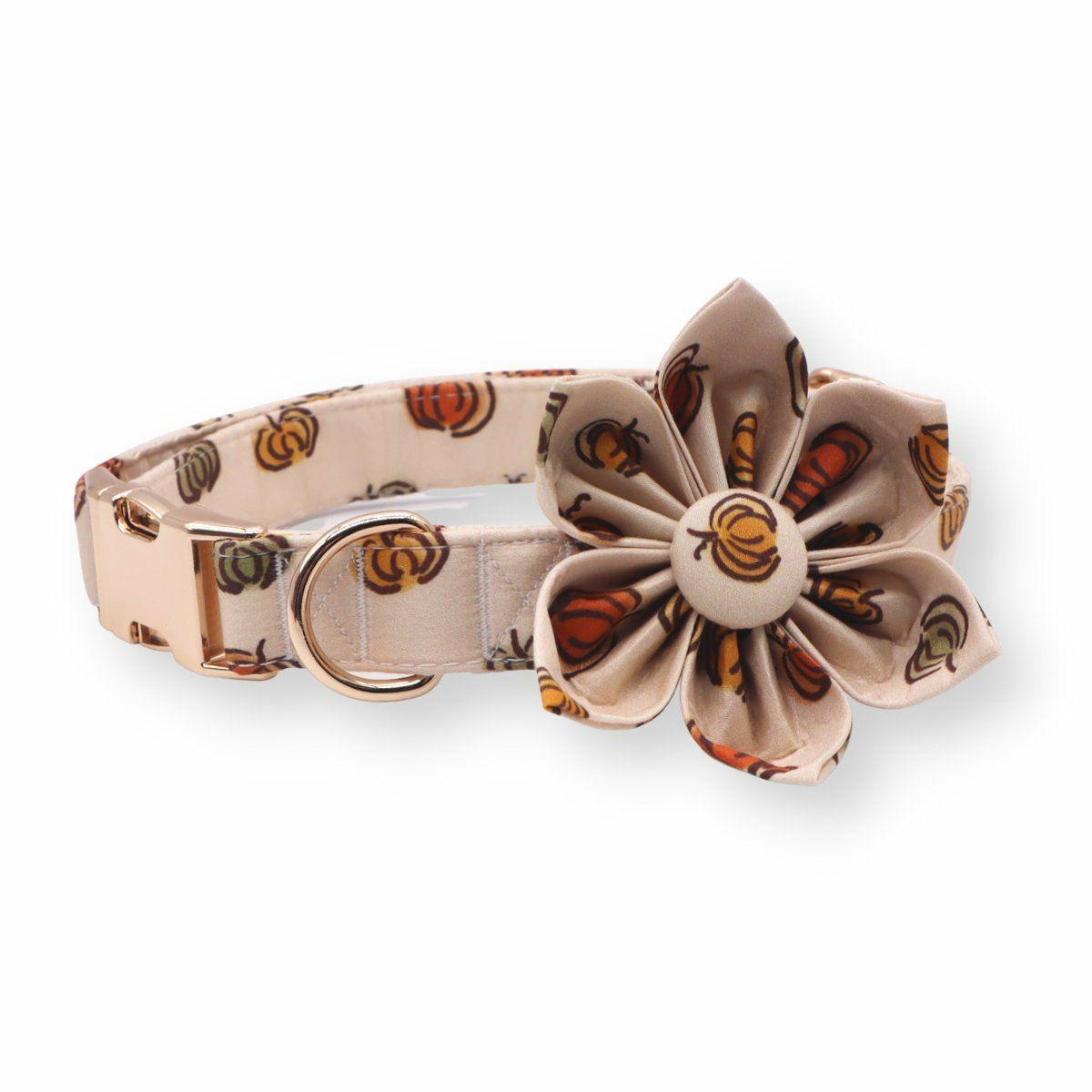 Flower Collar | Dogs Pumpkin Flower Unbreakable Collar™