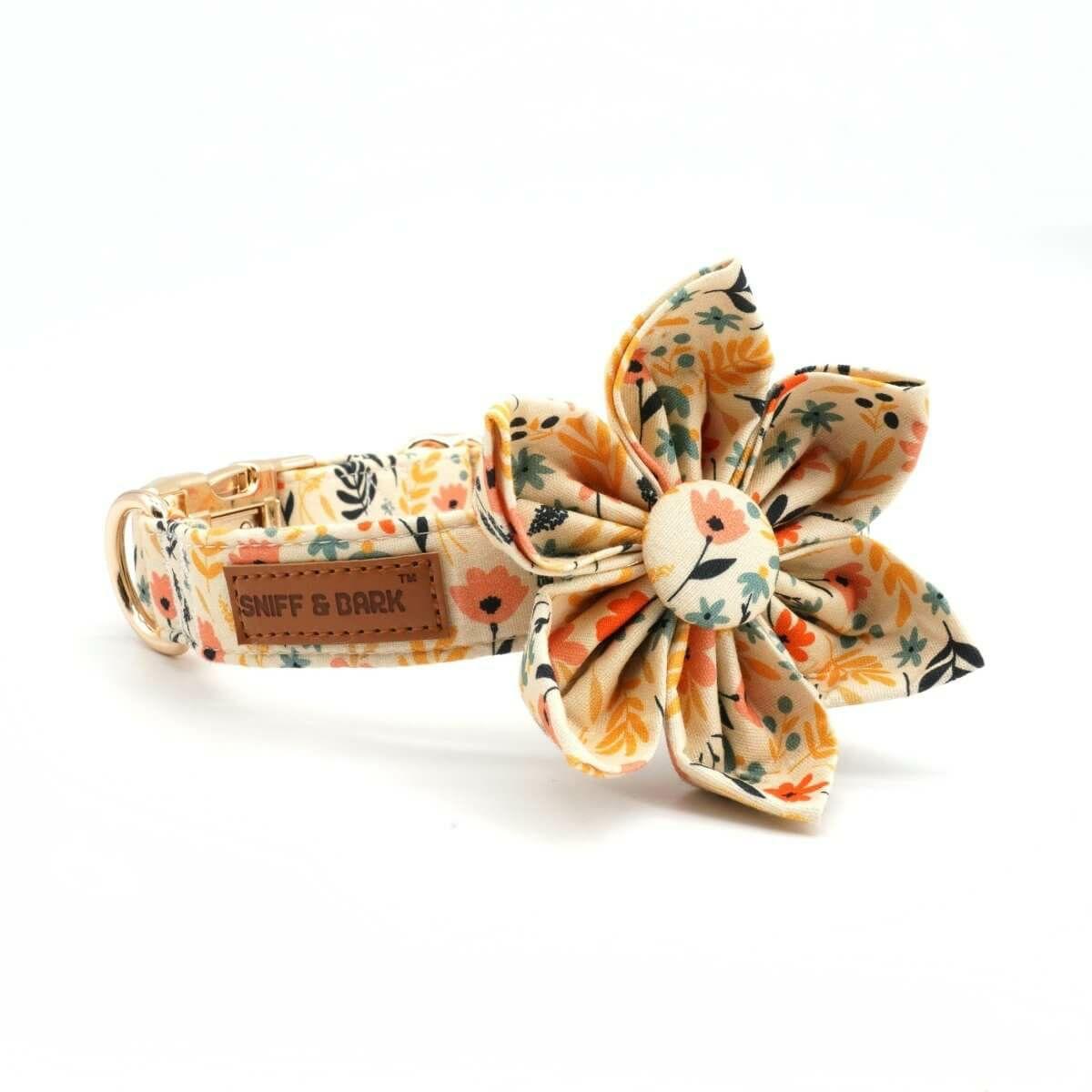 Flower Collar | Dogs Yellow Floral Flower Unbreakable Collar™