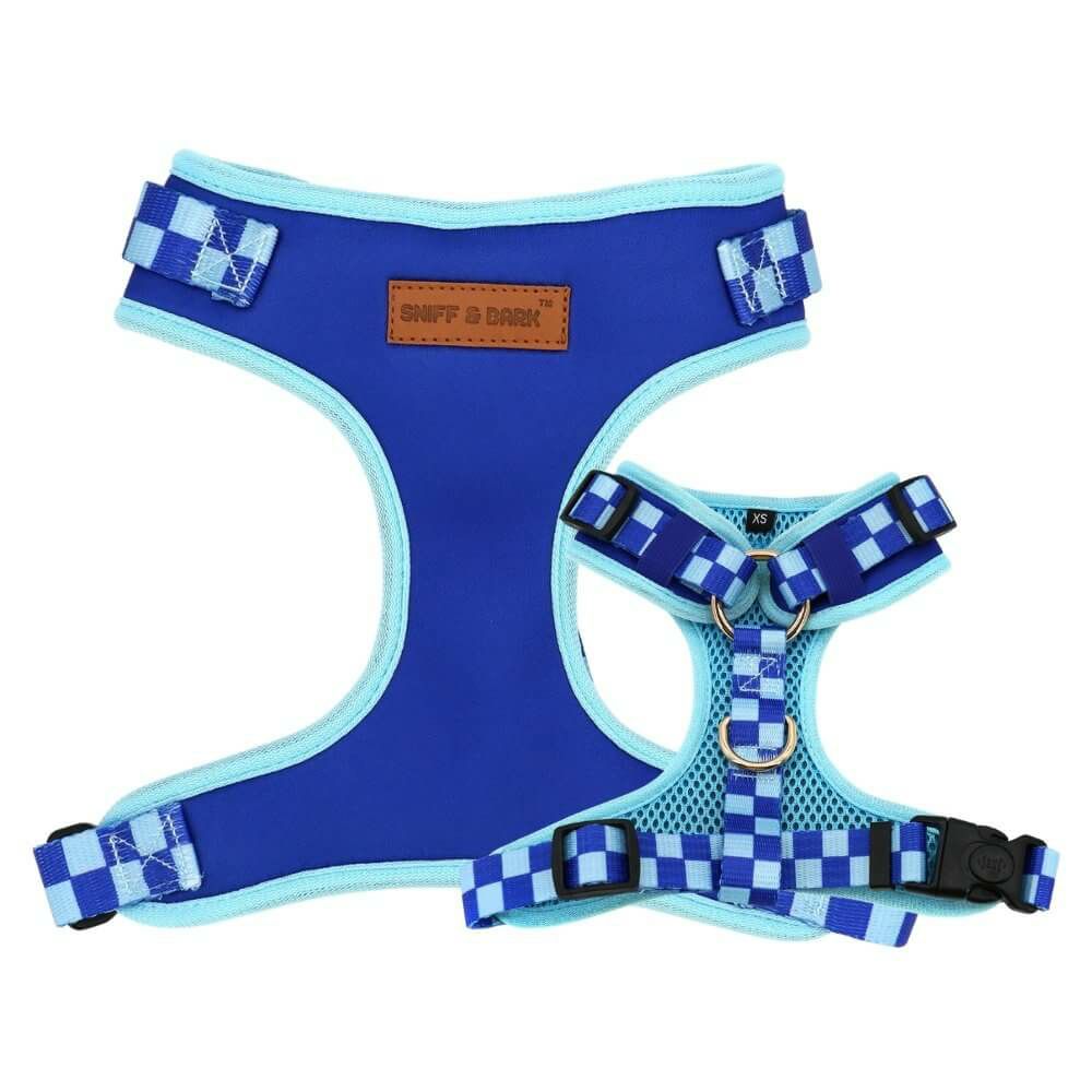 Harness | Dogs Checker Blue Lockable Harness™