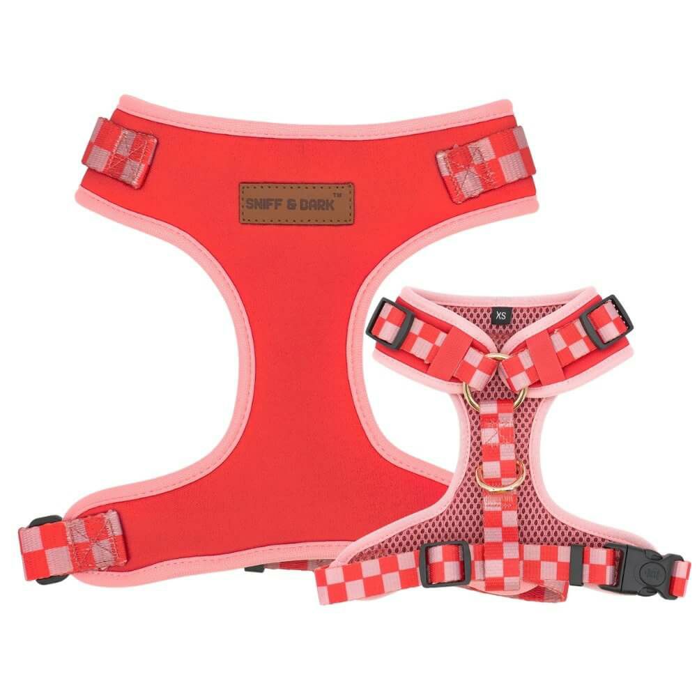 Harness | Dogs Checker Pink Lockable Harness™