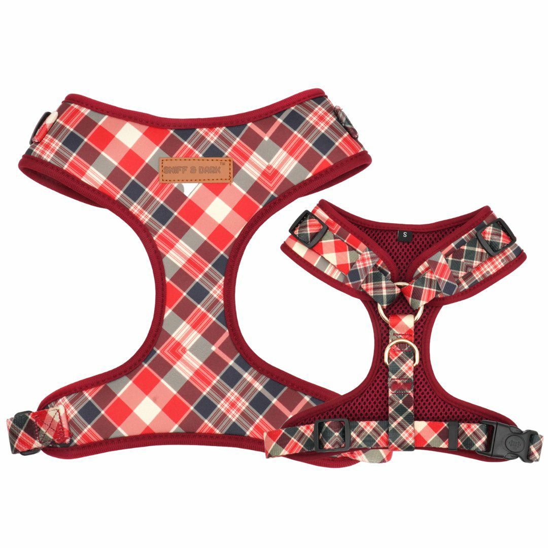 Harness | Dogs Noel Plaid Lockable Harness™