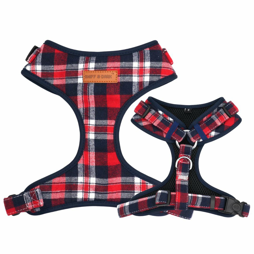 Harness | Dogs Red Plaid Lockable Harness™