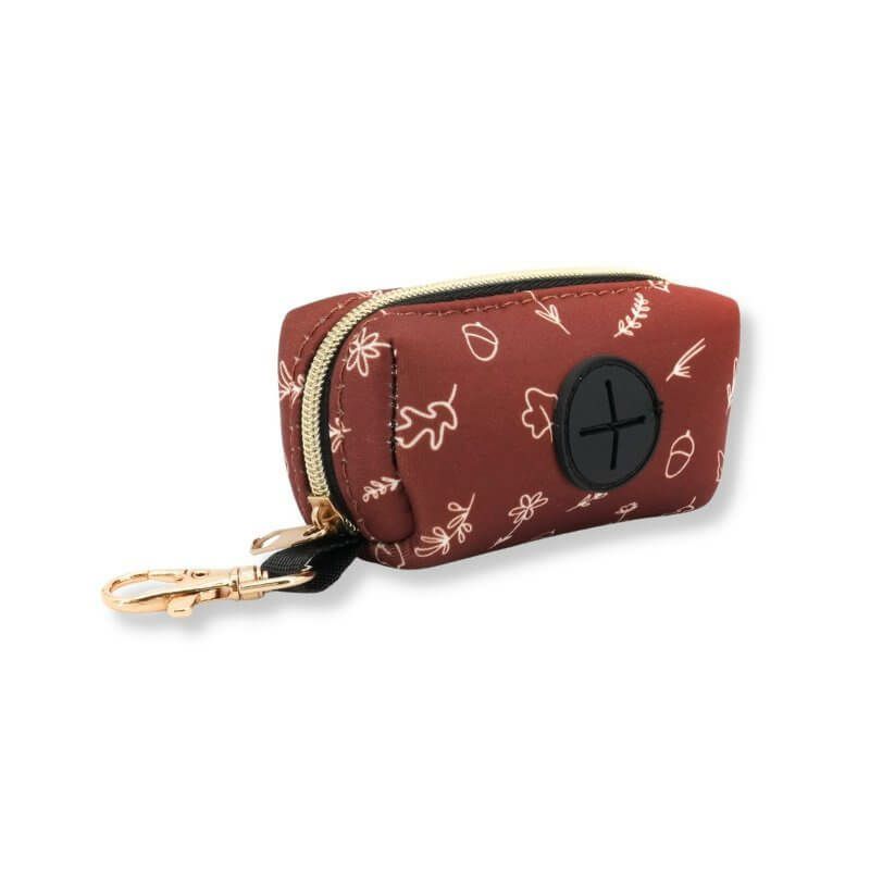 Poop Bag Holder | Dogs Autumn Leaves Poop Bag Holder